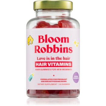 Bloom Robbins LOVE is in the HAIR Hair gummies for new mommies cuburi de mestecat pentru păr - imagine 2